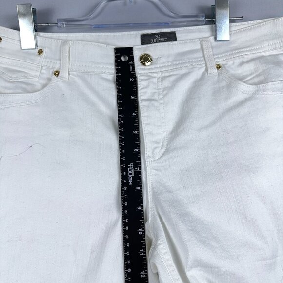 Chicos Skinny Jeans So Slimming Womens Size 1.5 Ankle Denim Mid Rise White - Picture 9 of 13